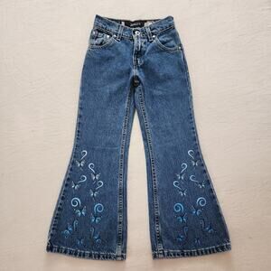 Vintage Levi's Flared Butterfly Jeans kids 7